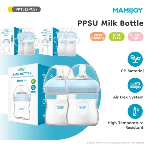 MAMIJOY 2PCS 150/240/330ML Baby Bottle With Handle