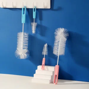 Simple Nylon Baby nipple brush Set（2 Pack）