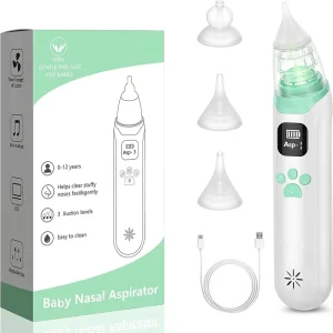 Electric Nasal Aspirator for Babies And Kids, USB Rechargeable