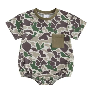 0-18M Newborn Infant Baby Boy Summer Romper