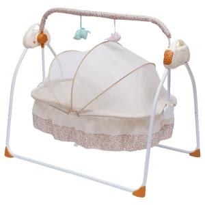 Electric 5 speed adjustable newborn baby auto swing cradle