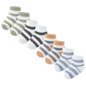 4 Pairs Fashion Newborn Baby mid-calf Socks